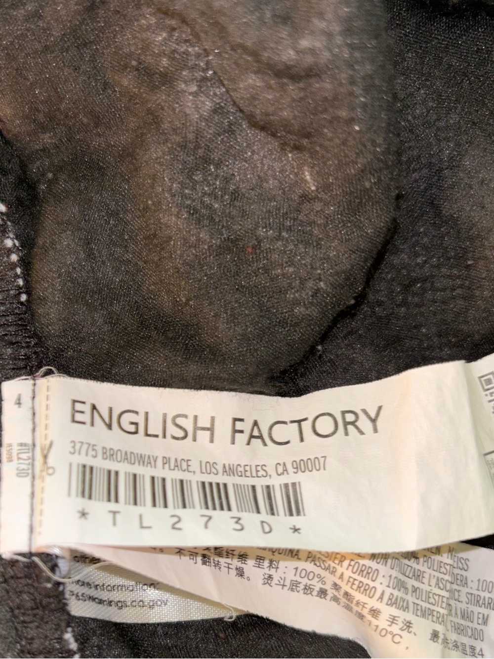 English Factory Black and White Puff Sleeve Tweed Mini Dress - Picture 5 of 10